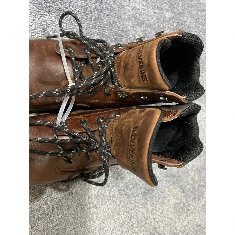 Wolverine Durashocks Flex Mens 10.5 EW Brown Leather Waterproof Work Boots 400g